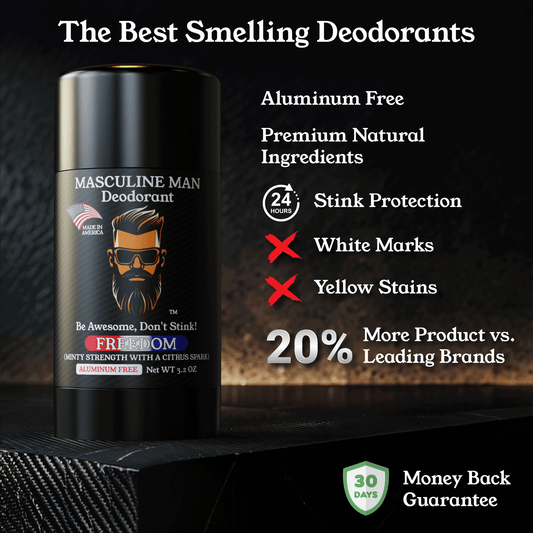 About All Natural Aluminum-Free FREEDOM Deodorant by Masculine Man Essentials